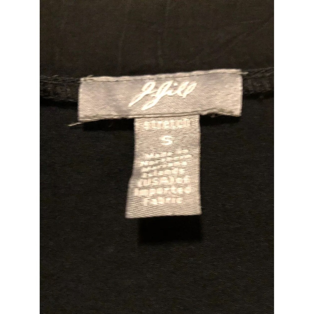 J Jill Size Small Top Shirt Black Long Sleeve Casual Rayon Lycra - Picture 4 of 6